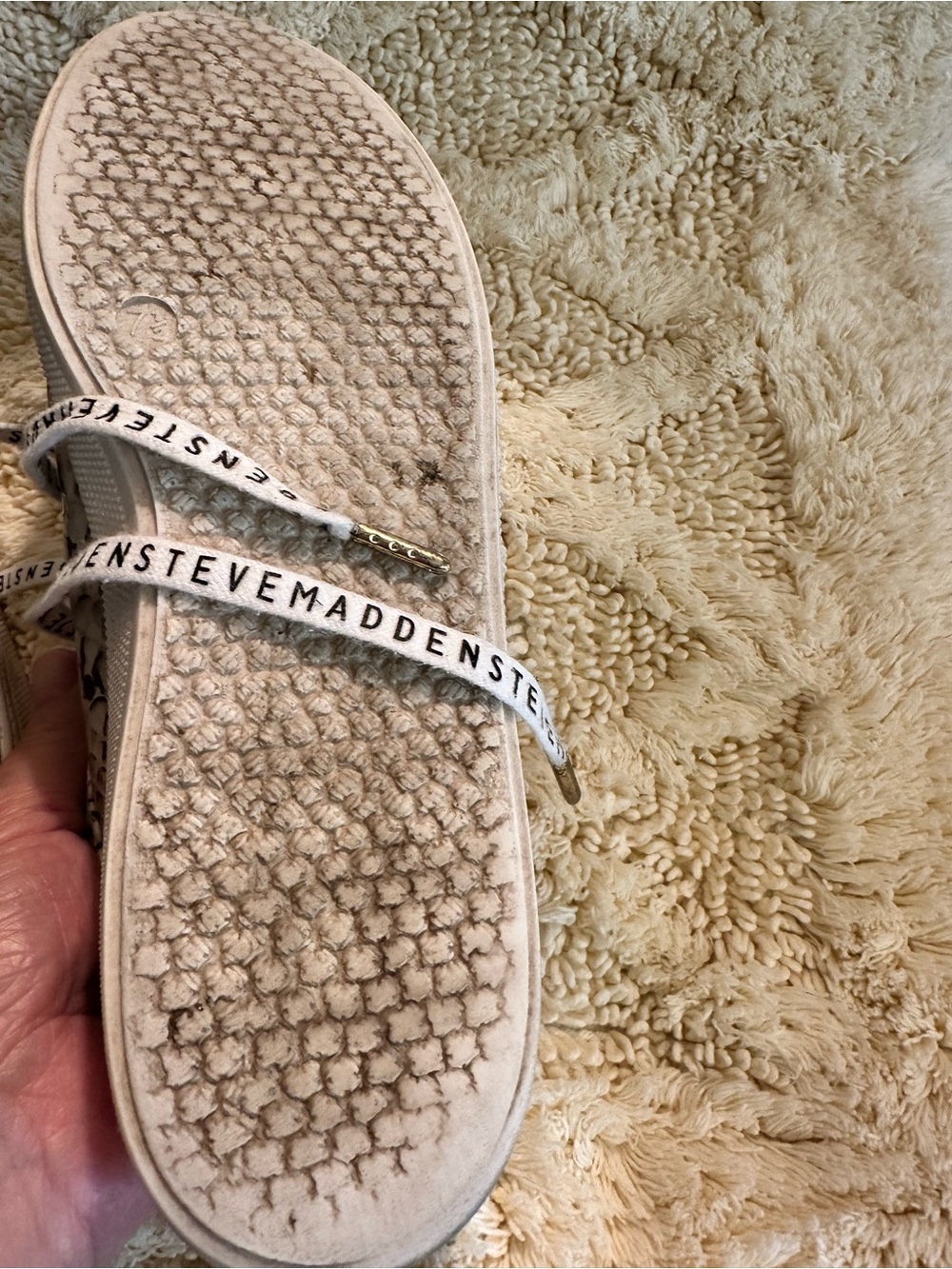 Steve Madden Taupe Suede Sneakers with Snake-Print Panels - Picture 8 of 9